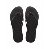 HAVAIANAS HAV. SLIM GLITTER II 4146975-4057 Μαύρο Εικόνα 