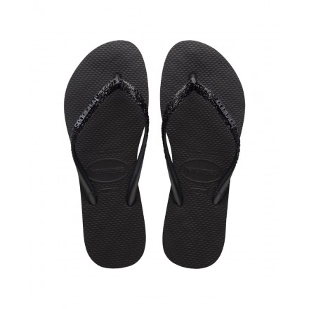 HAVAIANAS HAV. SLIM GLITTER II 4146975-4057 Μαύρο