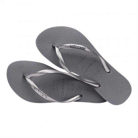 HAVAIANAS SLIM LOGO METALLIC 4119875-5178 Grey