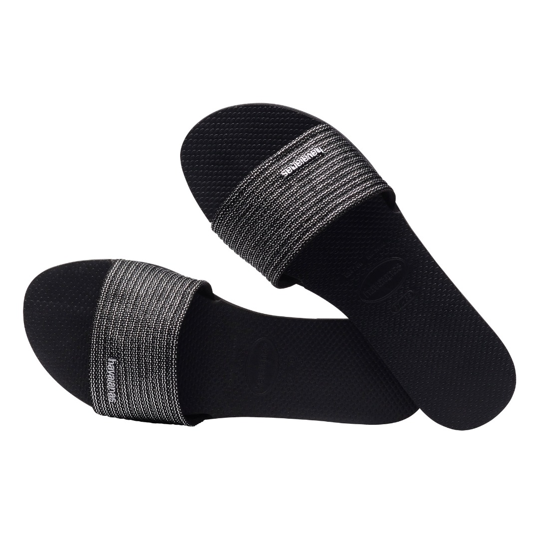 HAVAIANAS YOU MALTA METALLIC 4147312-0090 Μαύρο