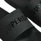 SUPERDRY D2 SDRY LOGO VEGAN POOL SLIDE WF310216A-16A Μαύρο Εικόνα 0