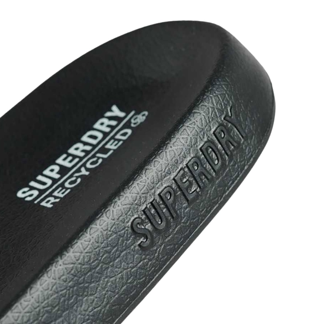 SUPERDRY D2 SDRY LOGO VEGAN POOL SLIDE WF310216A-16A Μαύρο