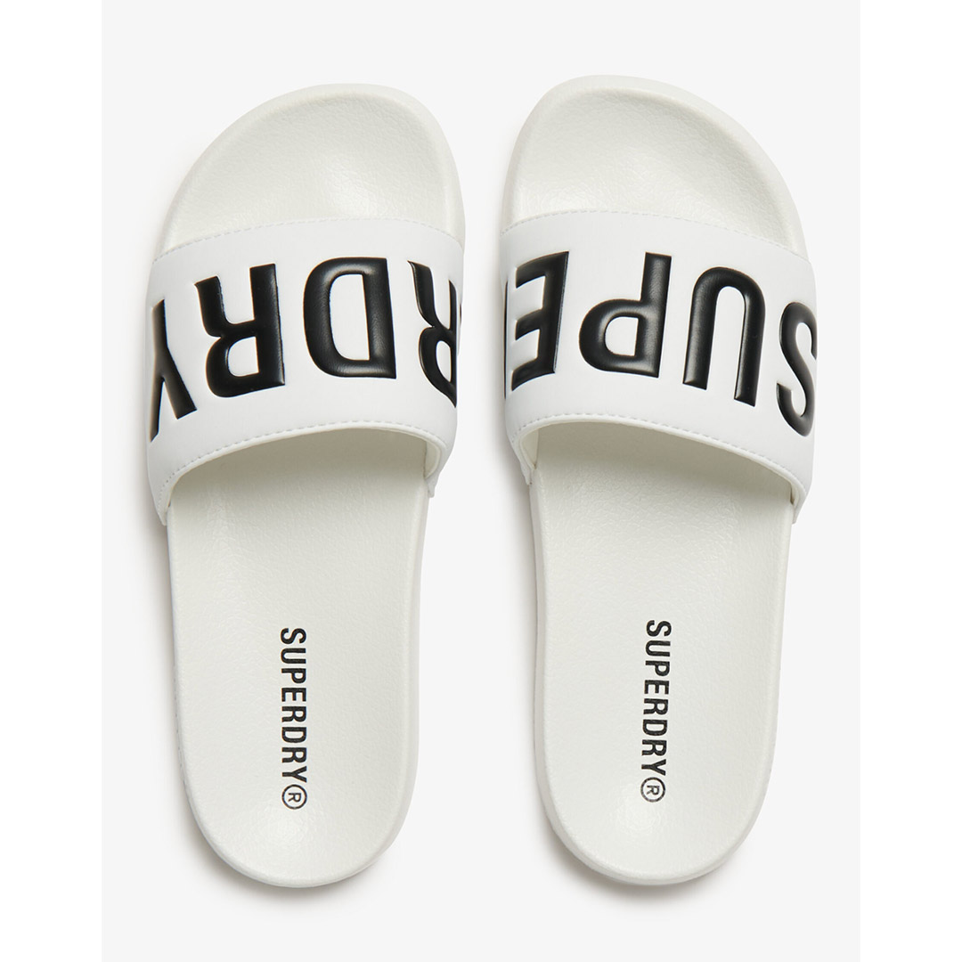 SUPERDRY CORE POOL SLIDE WF310237A-T7X White