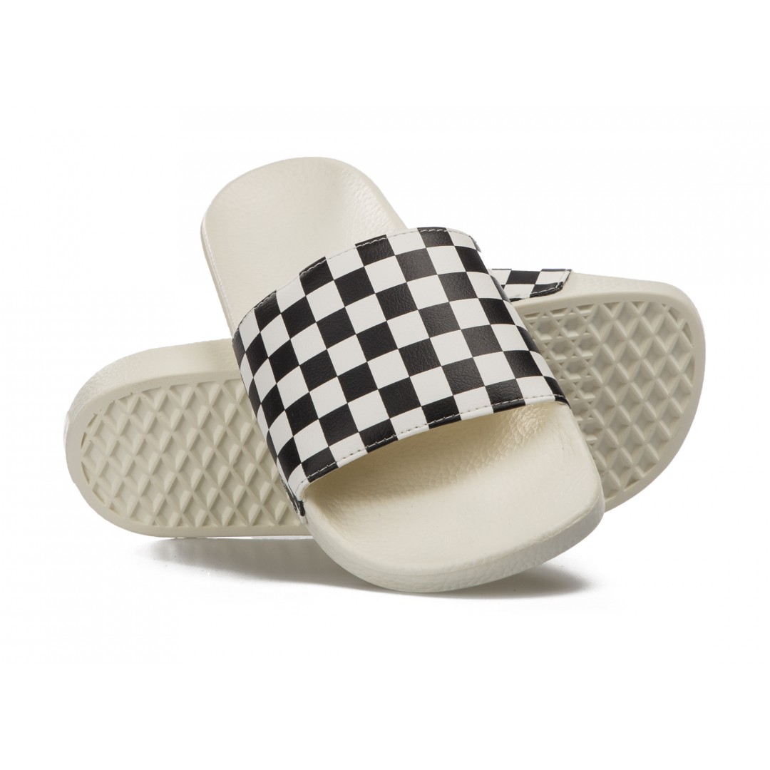 VANS WM SLIDE-ON V4LG27K-27K Λευκό-Μαυρο