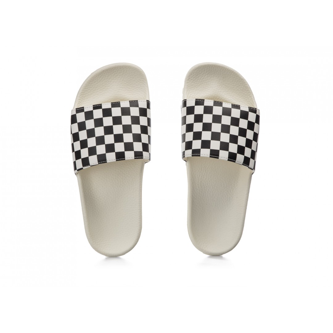VANS WM SLIDE-ON V4LG27K-27K Λευκό-Μαυρο