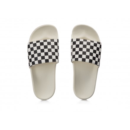 VANS WM SLIDE-ON V4LG27K-27K Λευκό-Μαυρο