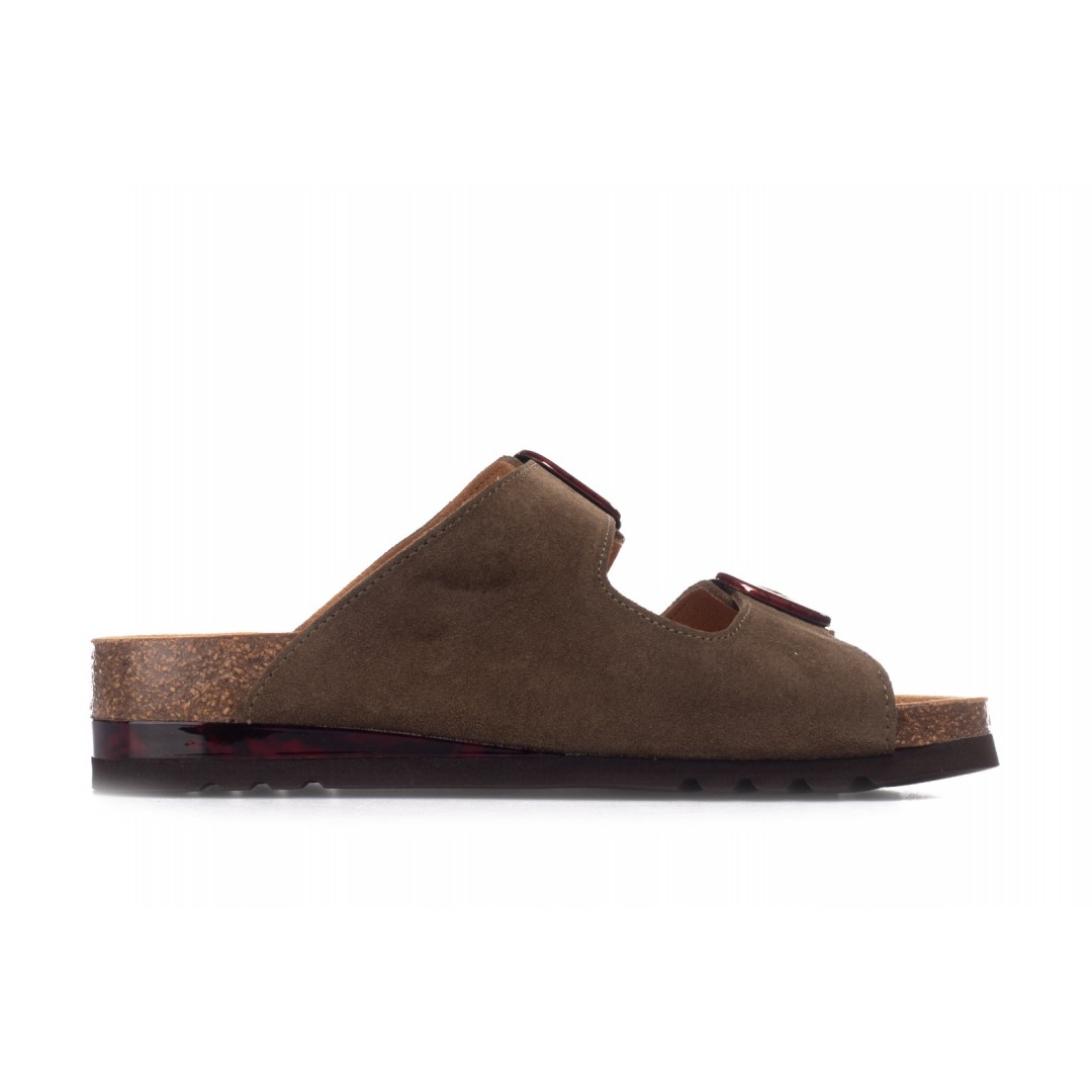 SCHOLL ILARY 2 STRAPS F293211043-OLIVE ΛΑΔΙ