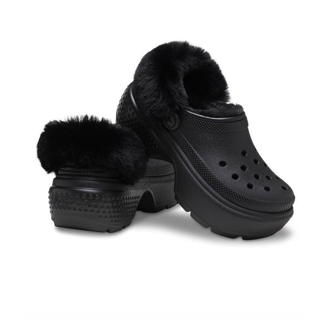 CROCS STOMP LINED CLOG 208546-001 Μαύρο