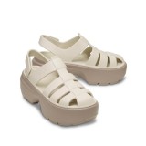 CROCS STOMP FISHERMAN SANDAL 209938-0LL Ecru Image 1