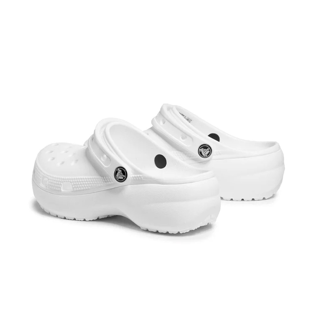 CROCS CLASSIC PLATFORM CLOG W 206750-100 White