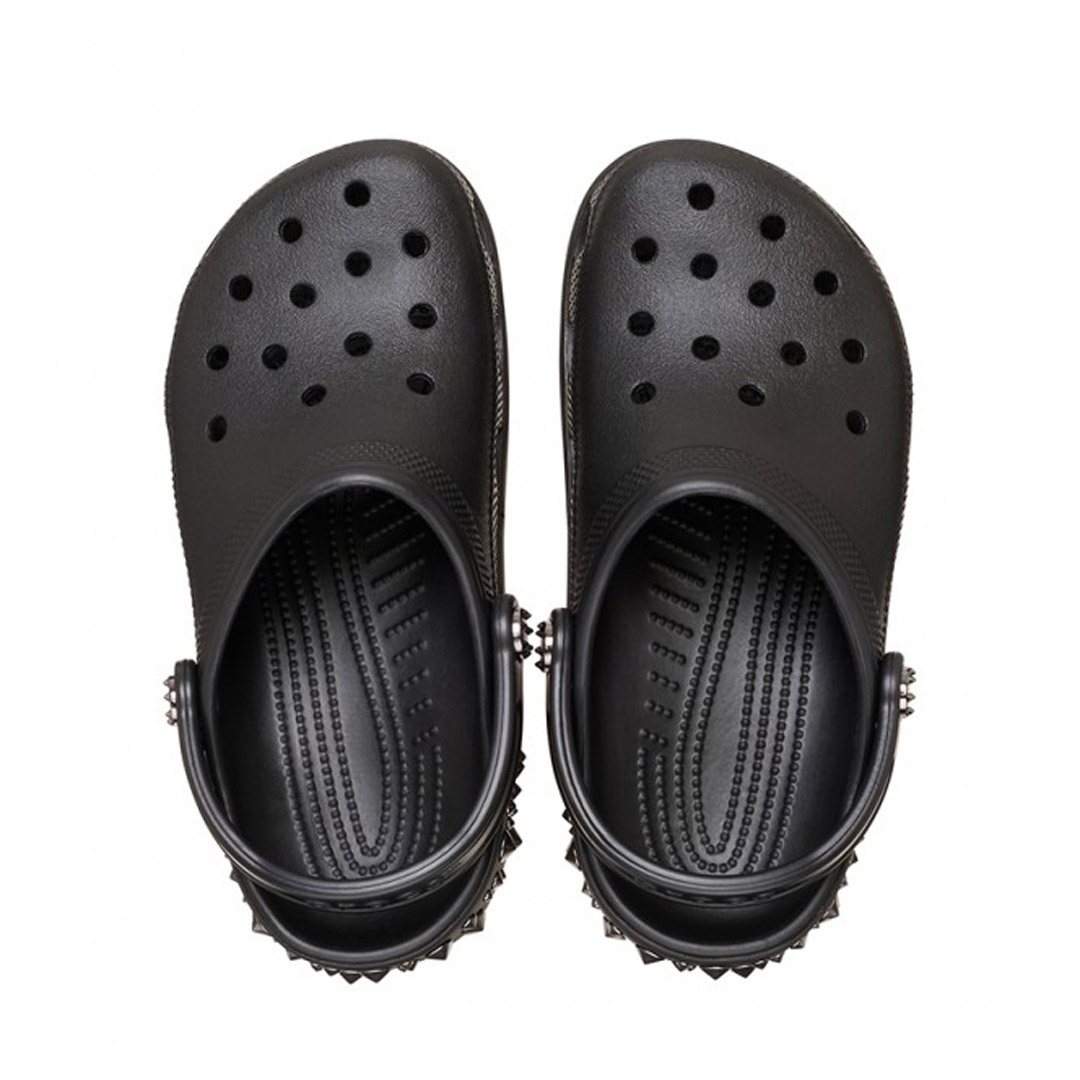 CROCS CLASSIC STUDDED CLOG 211596-001 Μαύρο