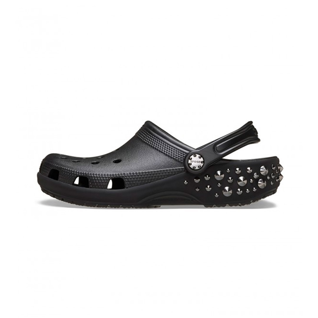 CROCS CLASSIC STUDDED CLOG 211596-001 Μαύρο