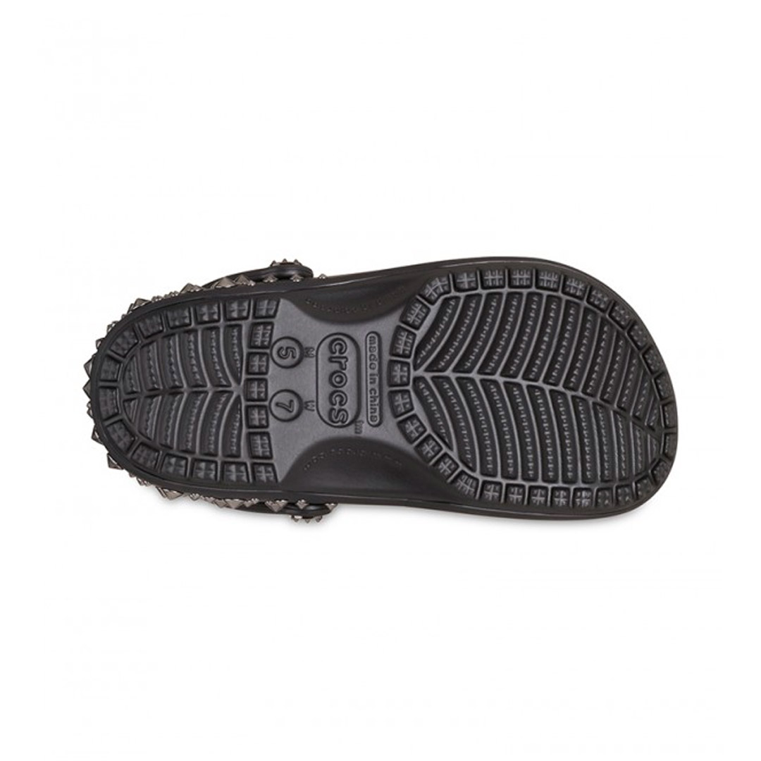 CROCS CLASSIC STUDDED CLOG 211596-001 Μαύρο