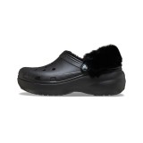 CROCS CLASSIC PLATFORM FUZZ LINED CLOG 212854-001 Μαύρο Εικόνα 1