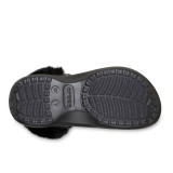 CROCS CLASSIC PLATFORM FUZZ LINED CLOG 212854-001 Μαύρο Εικόνα 3