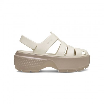 CROCS STOMP FISHERMAN SANDAL 209938-0LL Ecru
