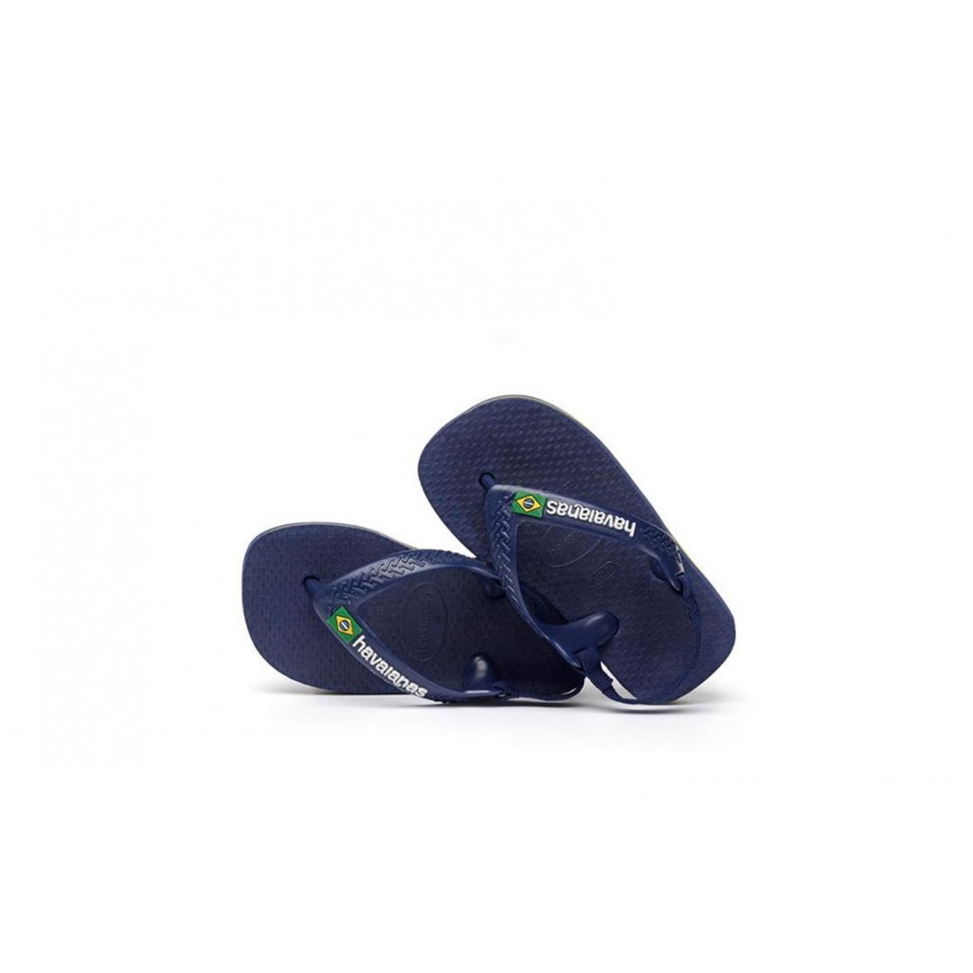 HAVAIANAS HAV. BABY BRASIL LOGO II 4140577-3587 Μπλέ