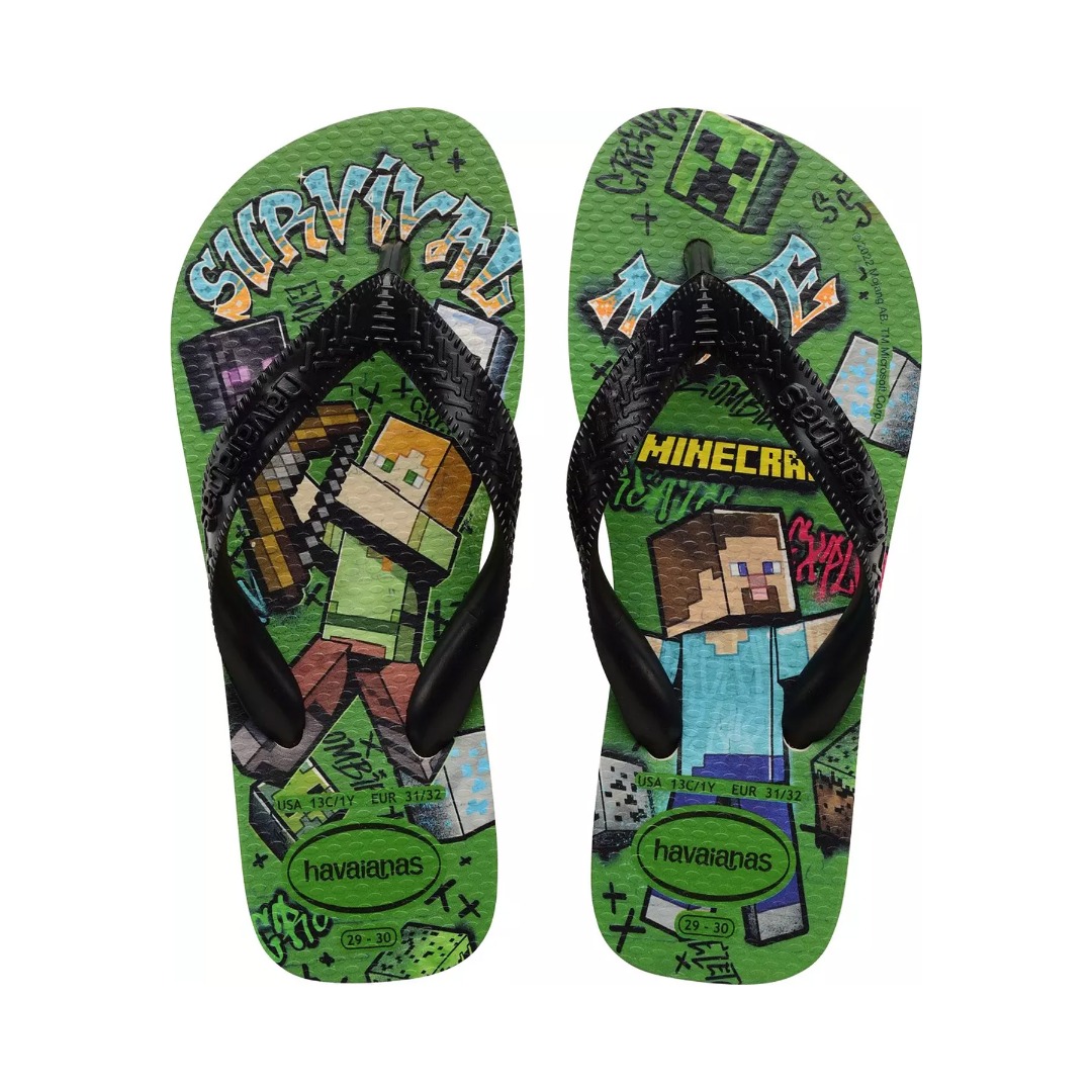 HAVAIANAS KIDS MINECRAFT 4145125-0121 Green