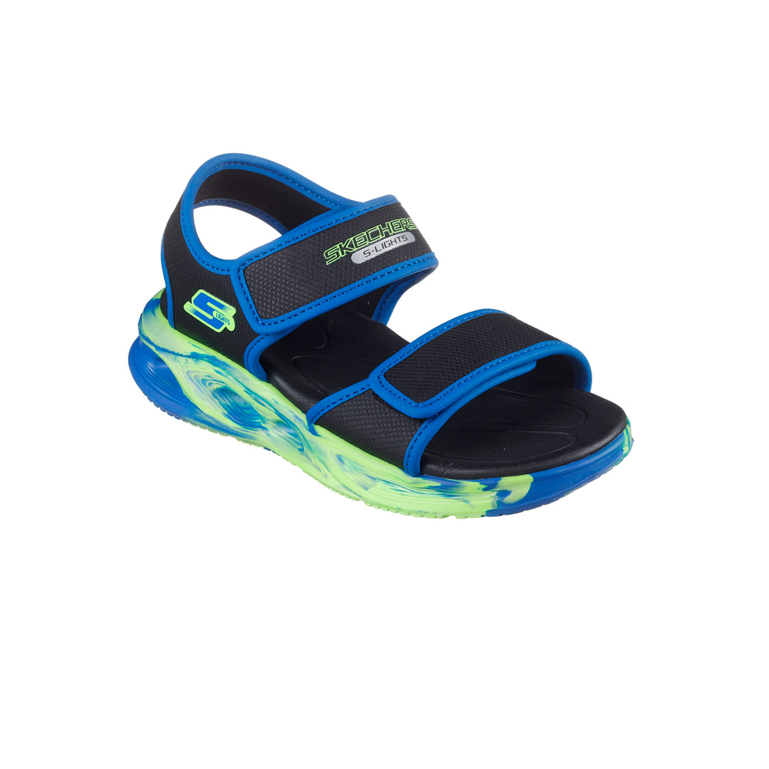 SKECHERS LIGHTED SANDAL W 407032L-BKBL Μπλε
