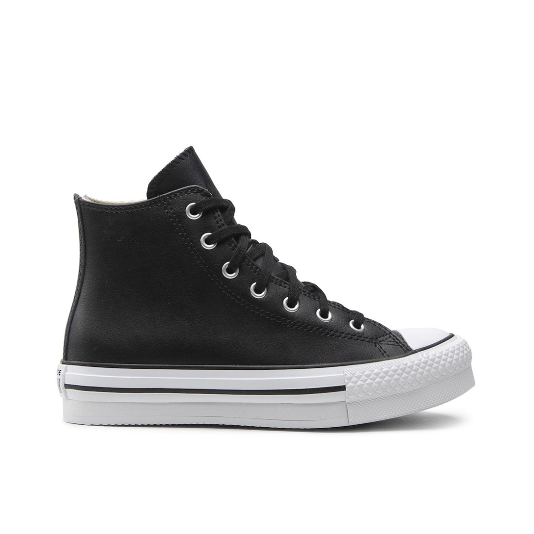 CONVERSE CHUCK TAYLOR ALL STAR EVA LIFT LEATHER A02485C Μαύρο
