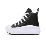 CONVERSE CHUCK TAYLOR ALL STAR MOVE PLATFORM LEATHER A02067C Black Image 0