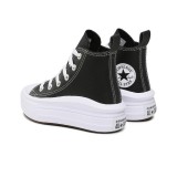 CONVERSE CHUCK TAYLOR ALL STAR MOVE PLATFORM LEATHER A02067C Black Image 2