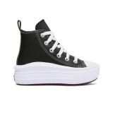 CONVERSE CHUCK TAYLOR ALL STAR MOVE PLATFORM LEATHER A02067C Black Image 