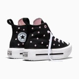 CONVERSE CHUCK TAYLOR ALL STAR LIFT PLATFORM DOTS A17802C Black Image 3