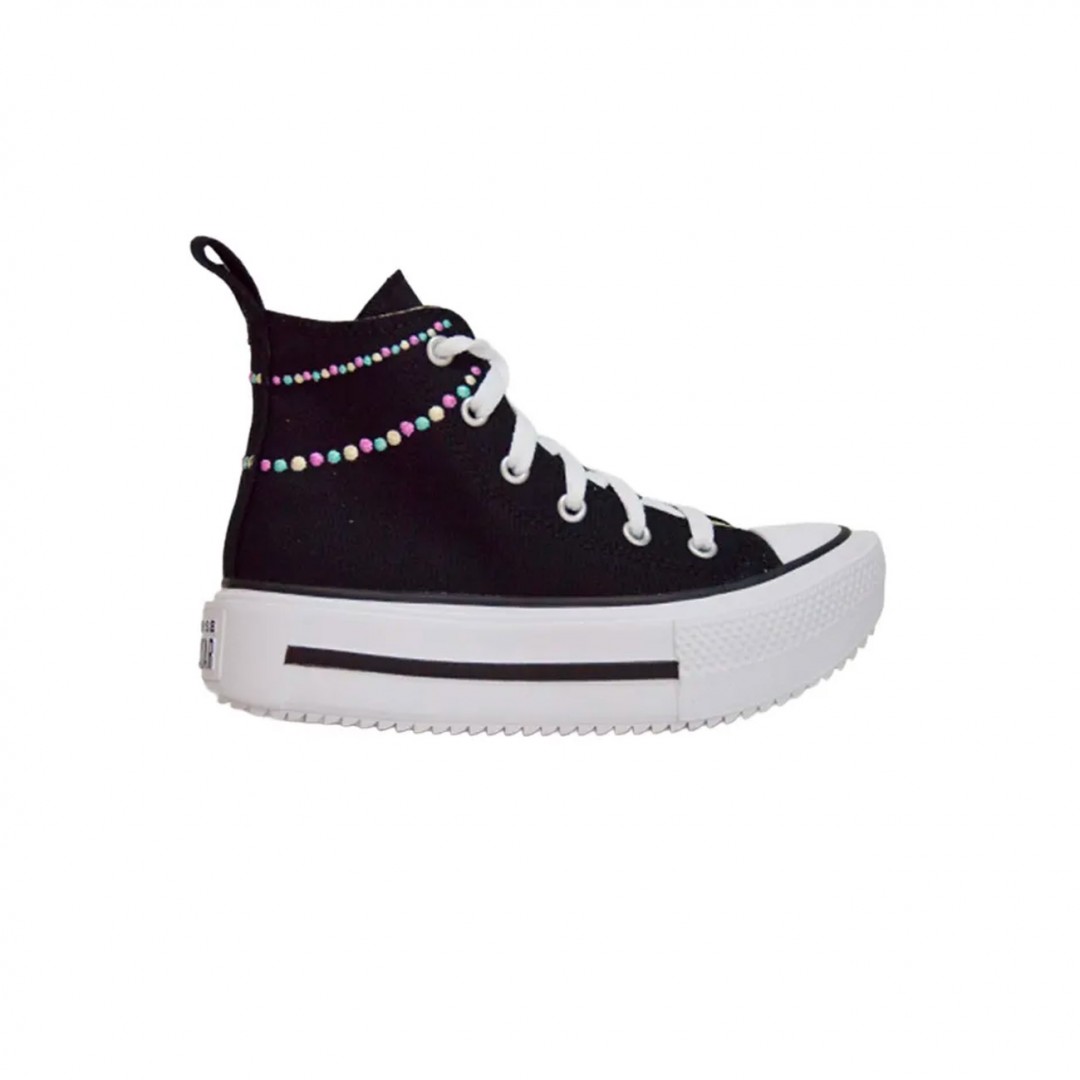 CONVERSE CHUCK TAYLOR ALL STAR LIFT PLATFORM DOTS A17802C Black