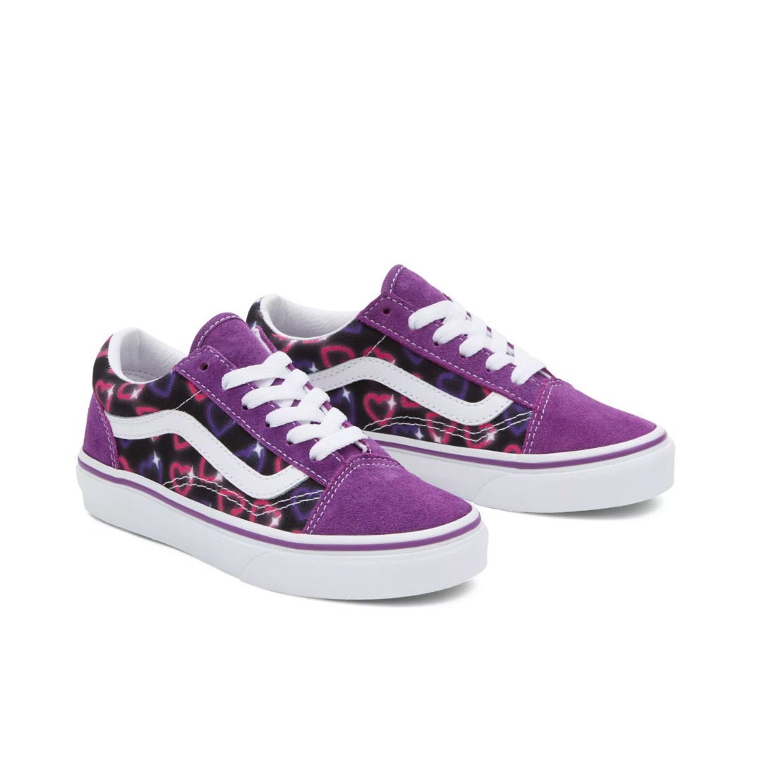 VANS UY OLD SKOOL NEON HEARTS VN0005WVBJD-BJD Purple