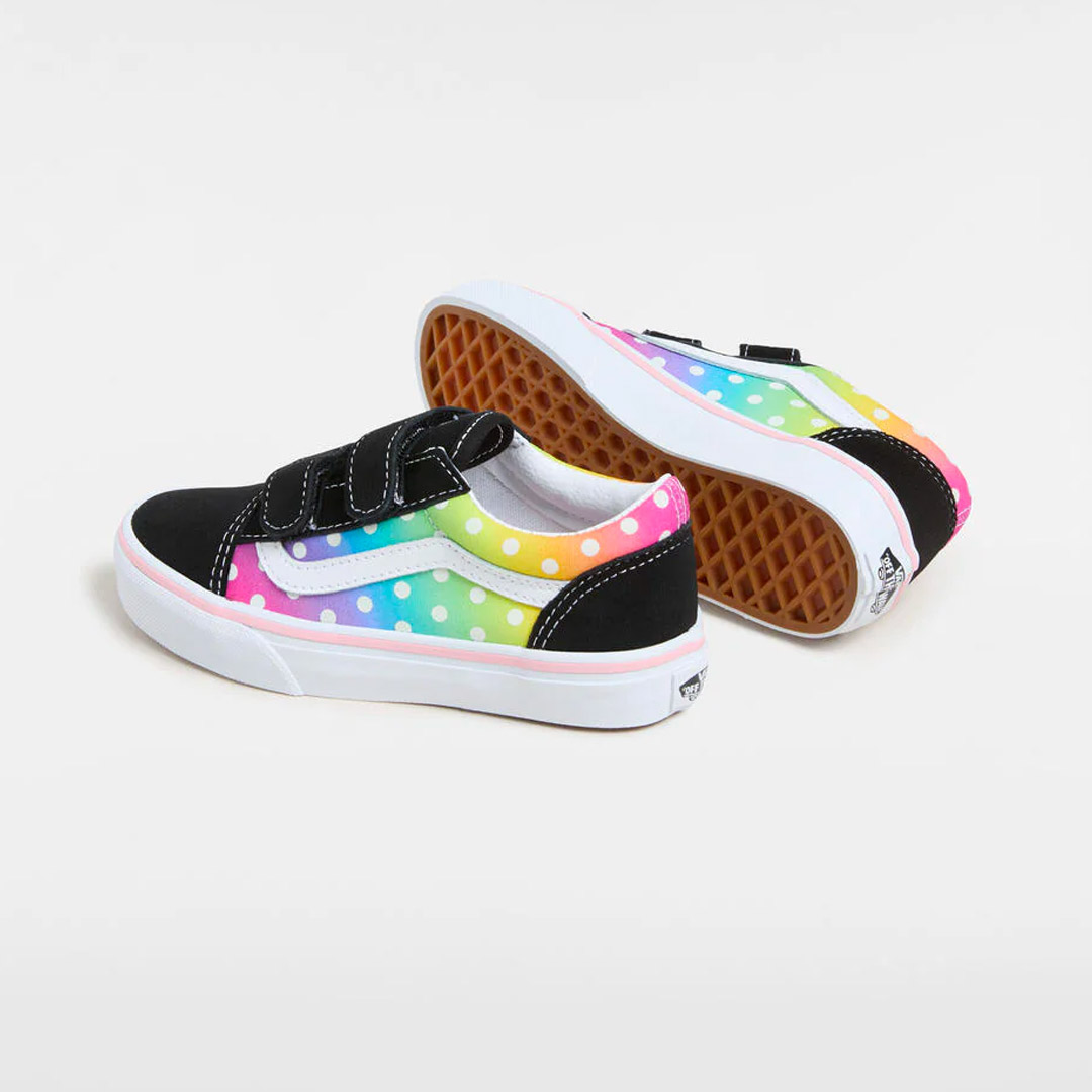 VANS OLD SKOOL V GLOW RAINBOW VN000CYWBML-BML Colorful