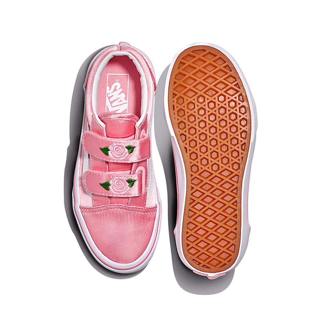 VANS OLD SKOOL V SATIN ROSE VN000CYDBJ1-BJ1 Ροζ