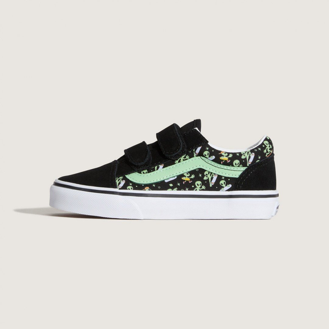VANS OLD SKOOL V GLOW COSMIC CRUISERS VN000CYAYJ7-YJ7 Black