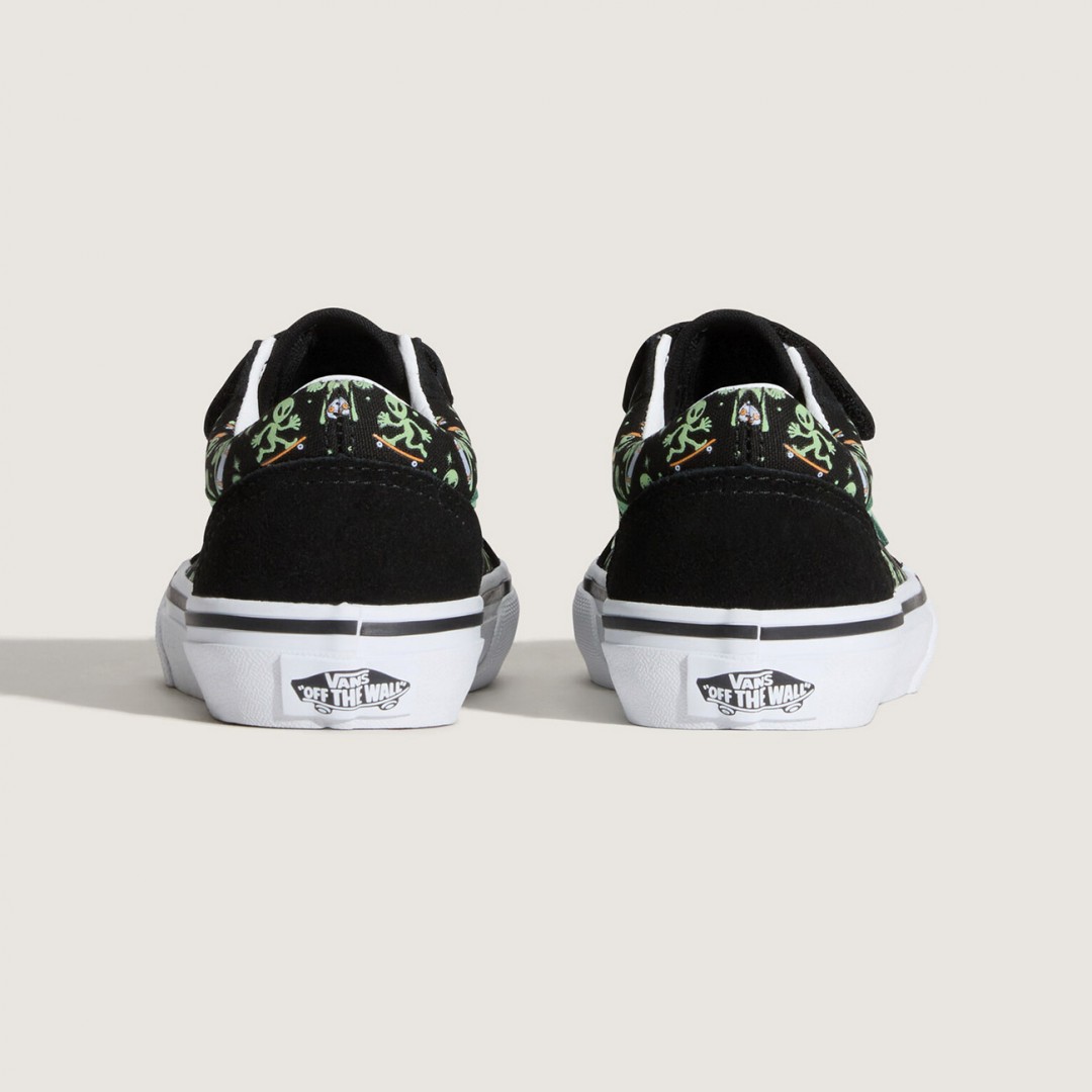 VANS OLD SKOOL V GLOW COSMIC CRUISERS VN000CYAYJ7-YJ7 Black