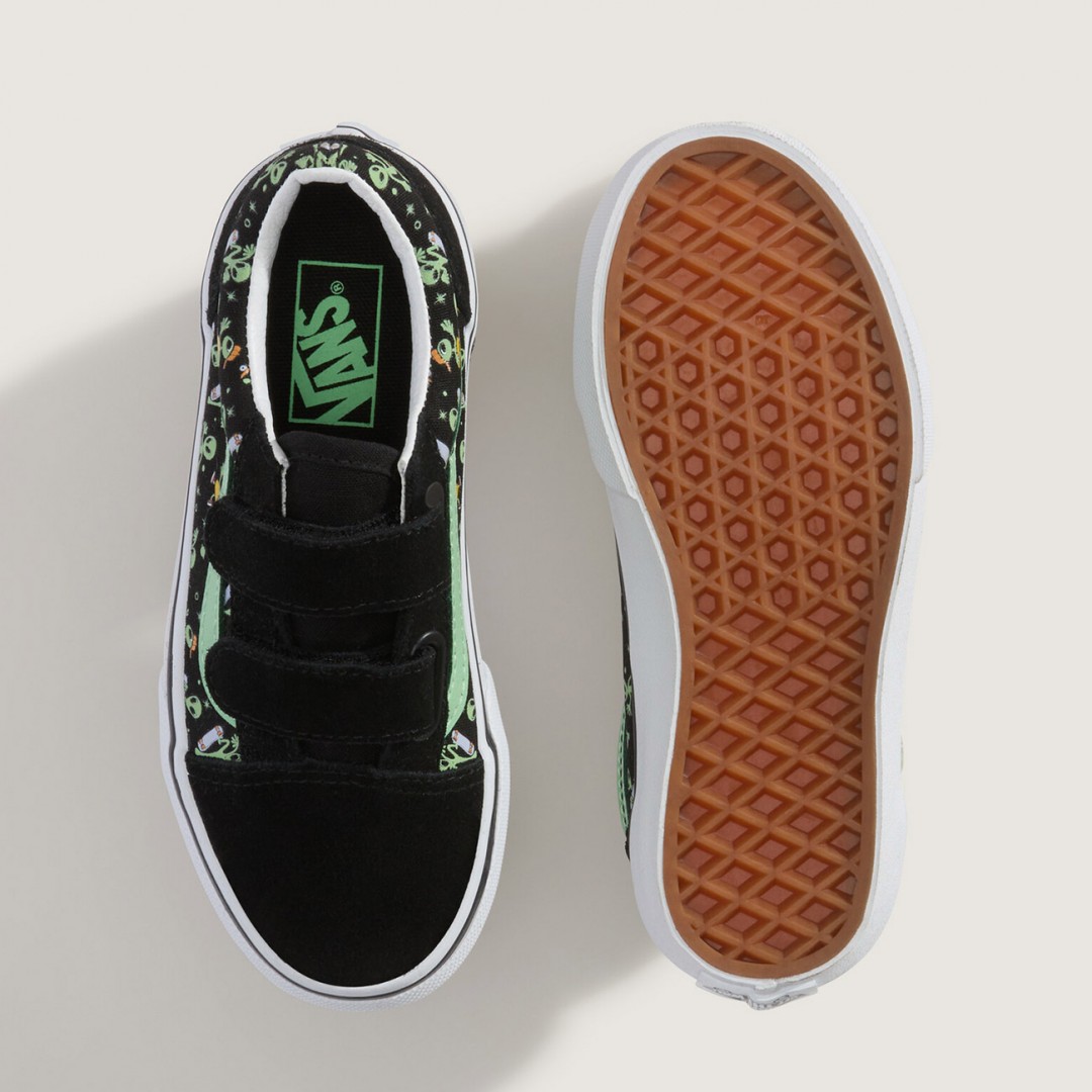 VANS OLD SKOOL V GLOW COSMIC CRUISERS VN000CYAYJ7-YJ7 Black