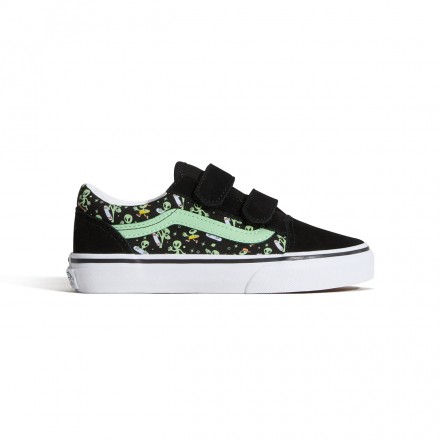 VANS OLD SKOOL V GLOW COSMIC CRUISERS VN000CYAYJ7-YJ7 Black