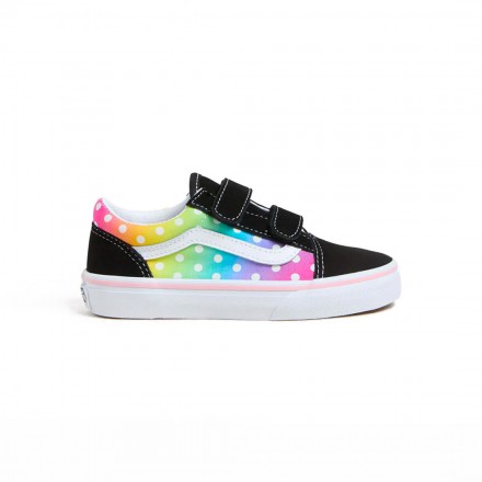 VANS OLD SKOOL V GLOW RAINBOW VN000CYWBML-BML Colorful
