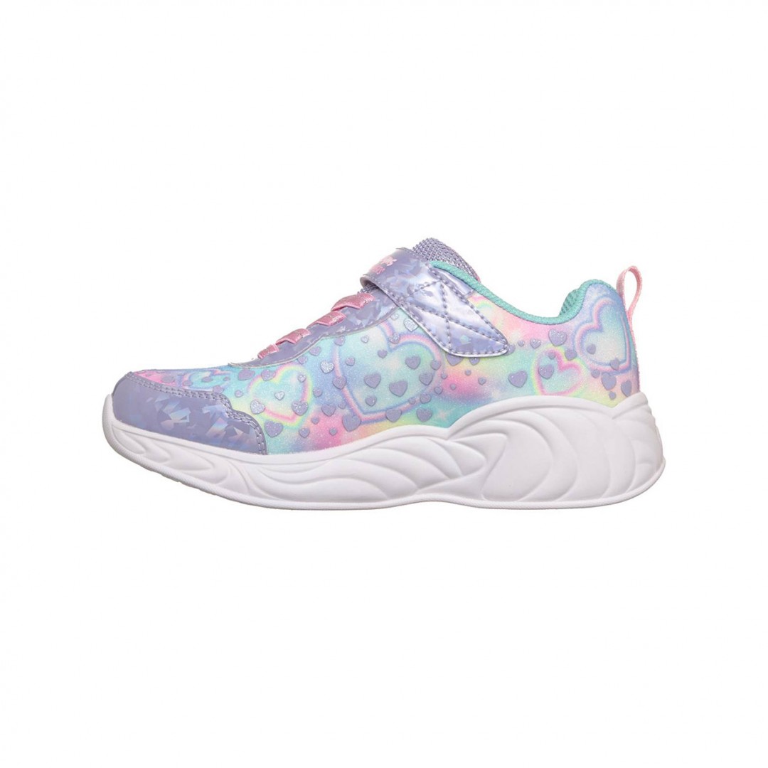 SKECHERS LIGHTED UNICORN GORE & STRAP WMULTI HEART PRINT UPPER 303063L-LVMT Πολύχρωμο