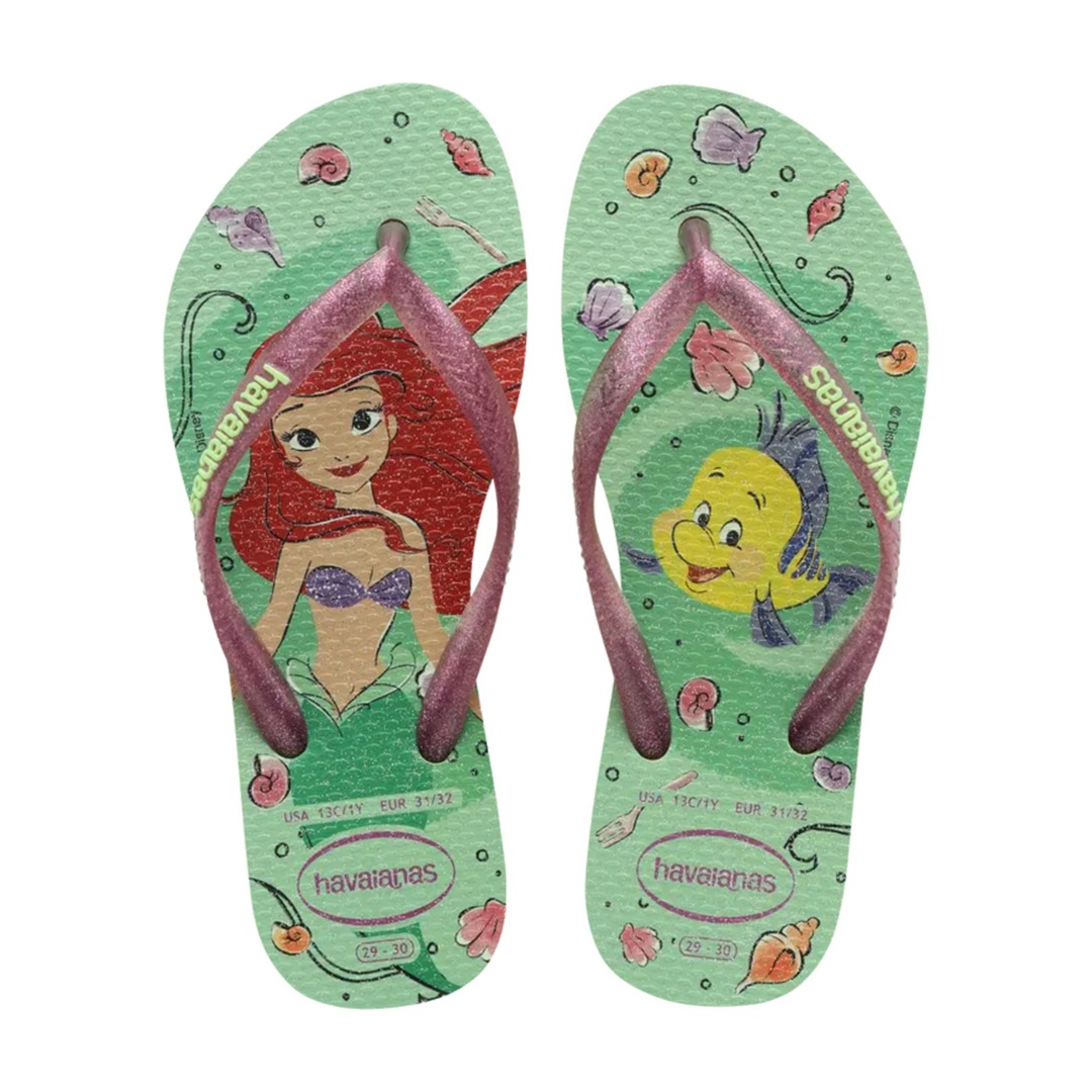 HAVAIANAS KIDS SLIM PRINCESS 4123328-2630 Πράσινο