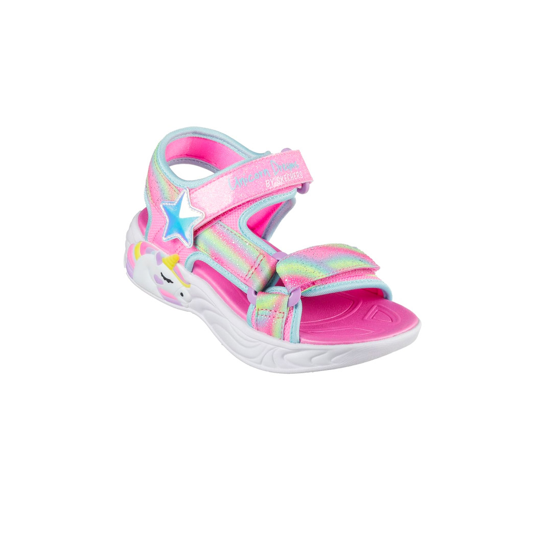 SKECHERS LIGHTED UNICORN DREAMS SANDAL 303107L-PKMT Ροζ