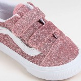 VANS OLD SKOOL V GLITTER VN0009RCFSL-FSL Ροζ Εικόνα 2