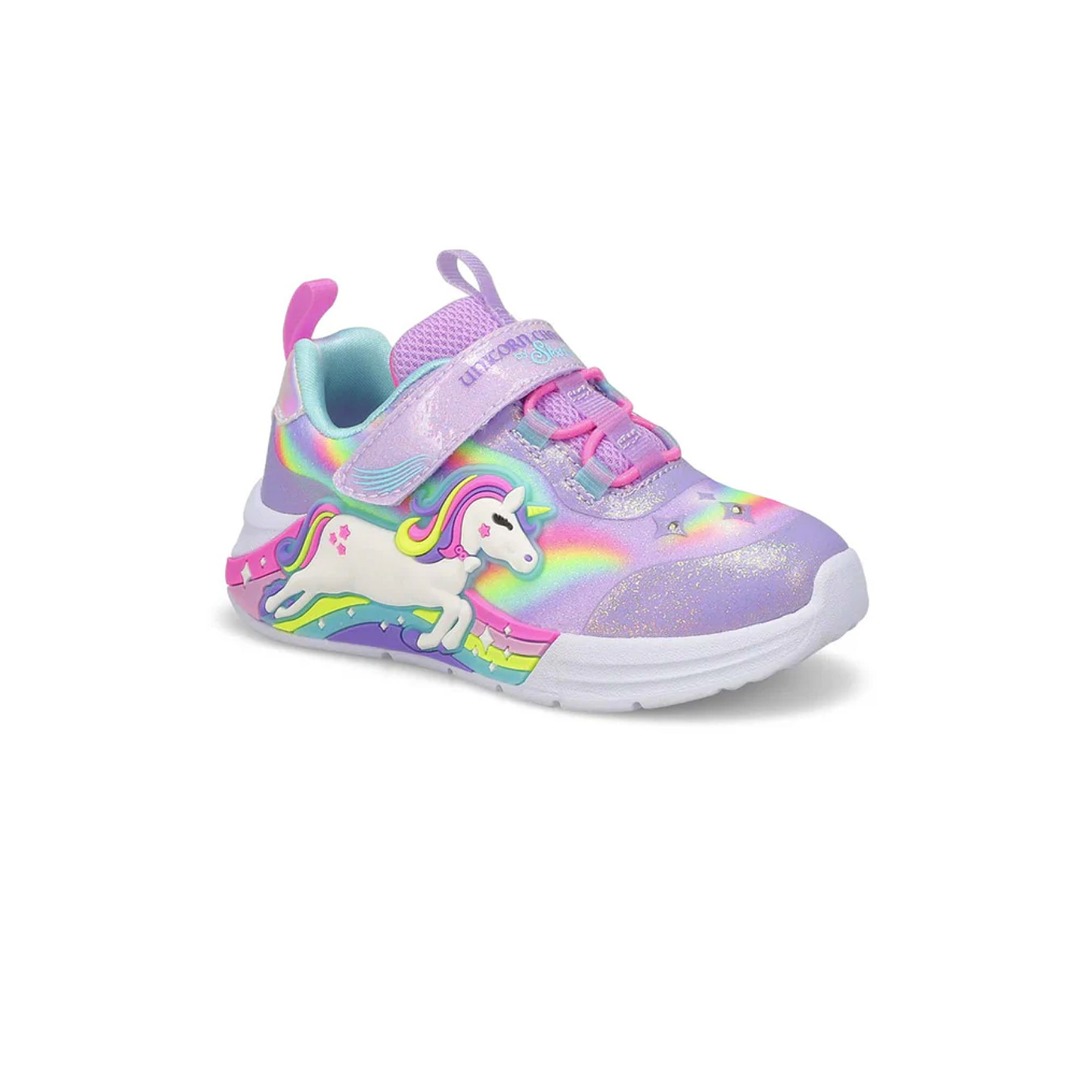 SKECHERS LIGHTED UNICORN BUNGEE & GORE SNEAKER 302298N-LVMT Colorful