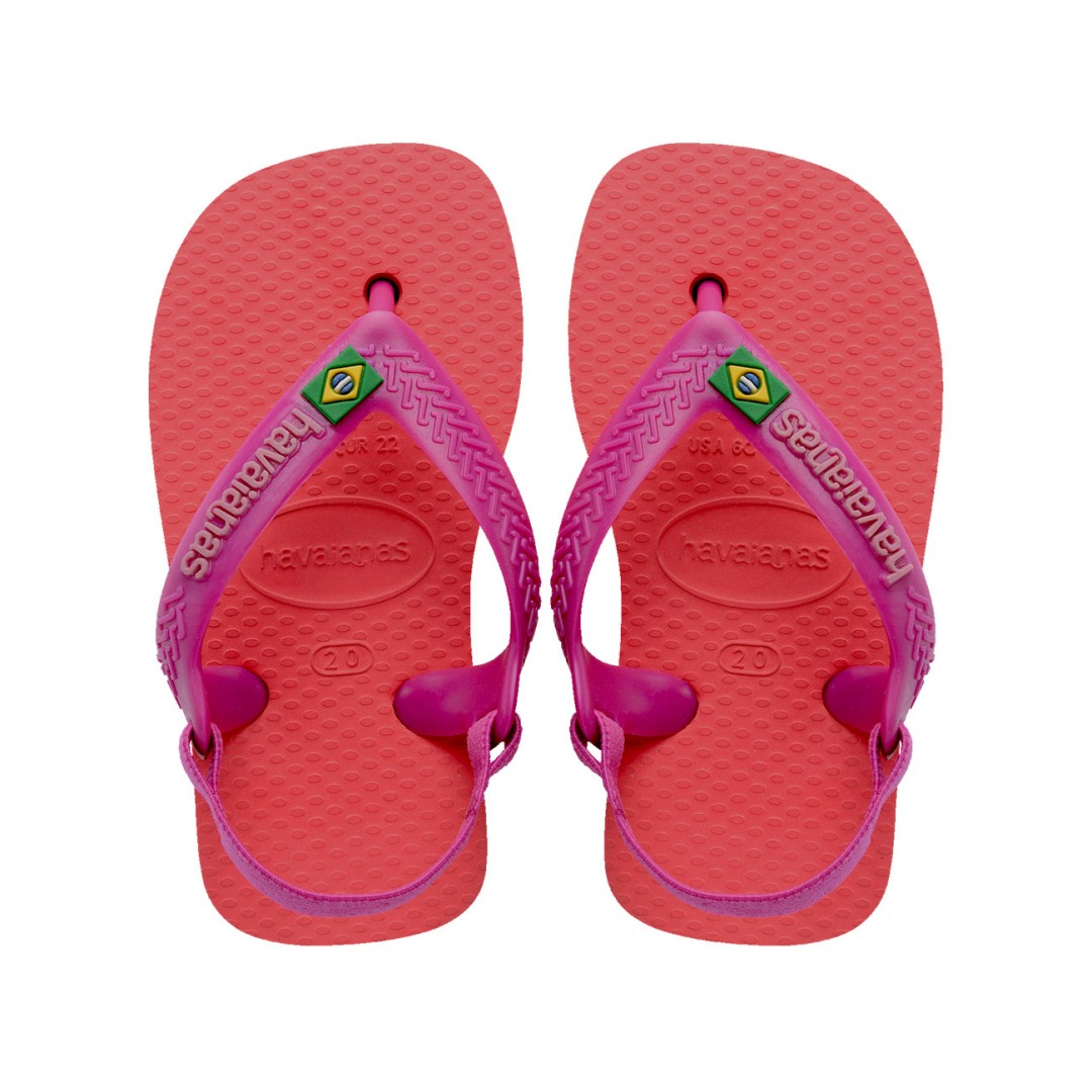 HAVAIANAS BABY BRASIL LOGO II 4140577-4380 Κοραλί