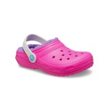 CROCS  CLASSIC LINED CLOG T 207009-6TX Ροζ Εικόνα 0