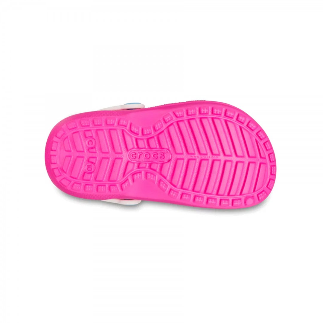 CROCS  CLASSIC LINED CLOG T 207009-6TX Ροζ