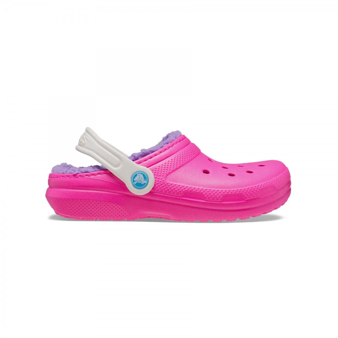 CROCS  CLASSIC LINED CLOG T 207009-6TX Ροζ