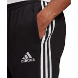 adidas Performance ESSENTIALS FLEECE TAPERED CUFF 3-STRIPES JOGGERS GK8821 Μαύρο Εικόνα 1