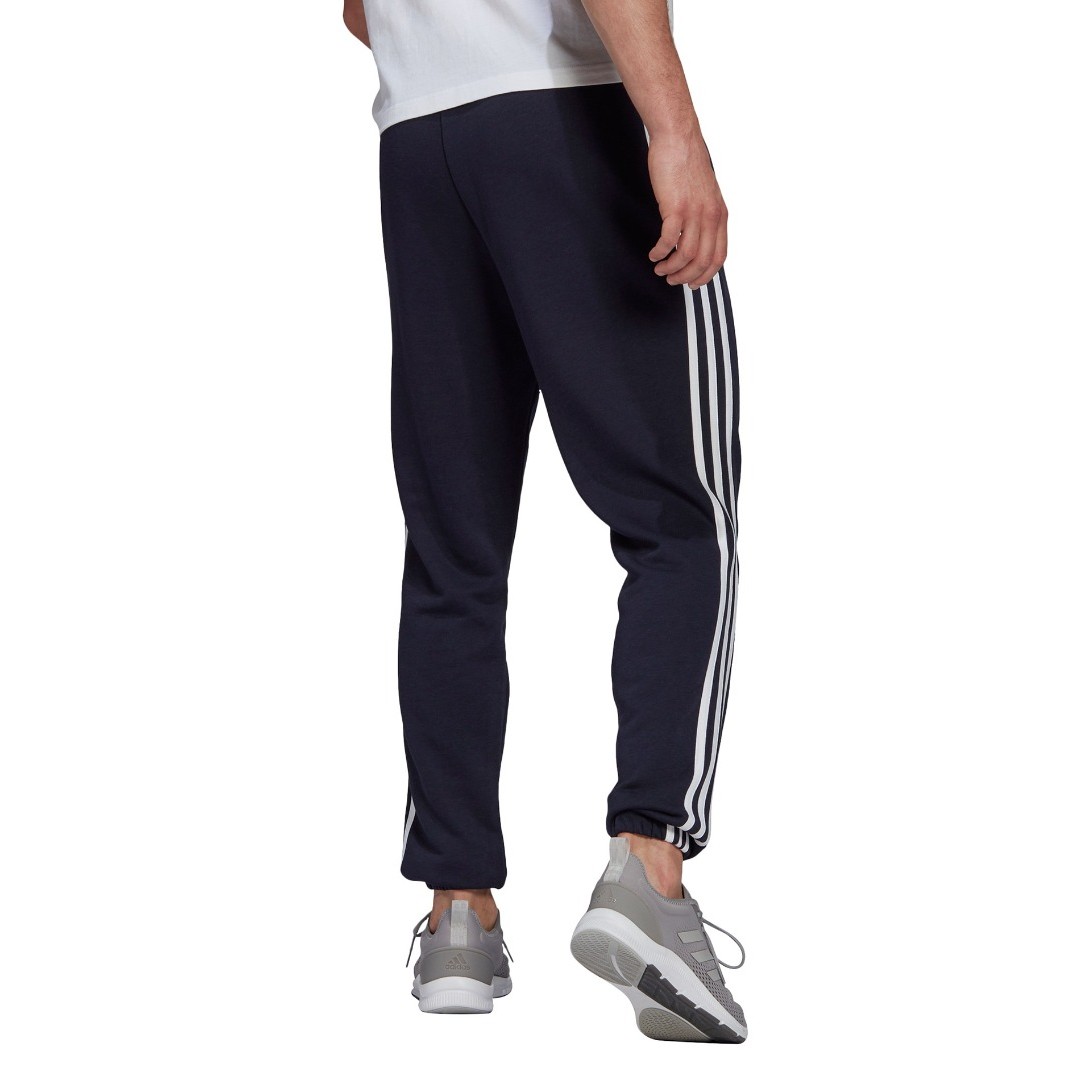 adidas Performance ESSENTIALS FRENCH TERRY TAPERED 3-STRIPES JOGGERS GK8830 Blue
