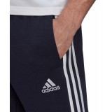 adidas Performance ESSENTIALS FRENCH TERRY TAPERED 3-STRIPES JOGGERS GK8830 Blue Image 1