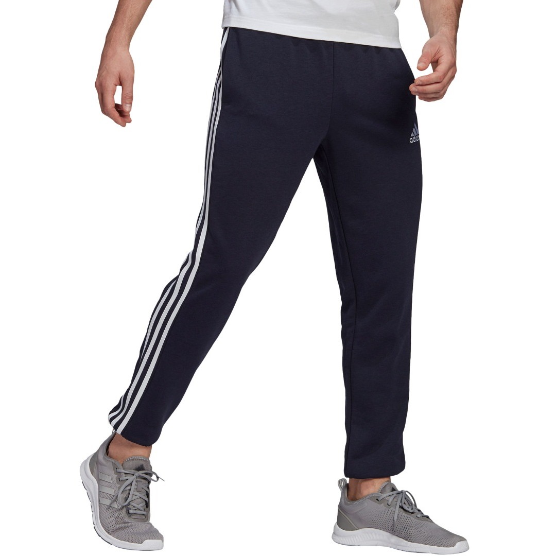 adidas Performance ESSENTIALS FRENCH TERRY TAPERED 3-STRIPES JOGGERS GK8830 Blue